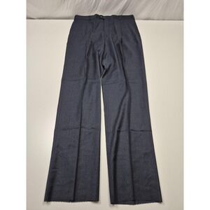 VTG John Alexander Dress Pants Men's 38x36 Gray Wool Pleated USA Unhemmed NWT